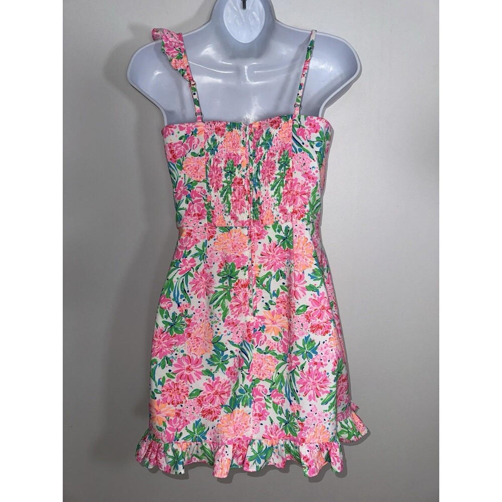 Lilly Pulitzer Maetha Romper Faux Skirt That’s What I Herd Floral Women 00 EUC - Picture 4 of 12